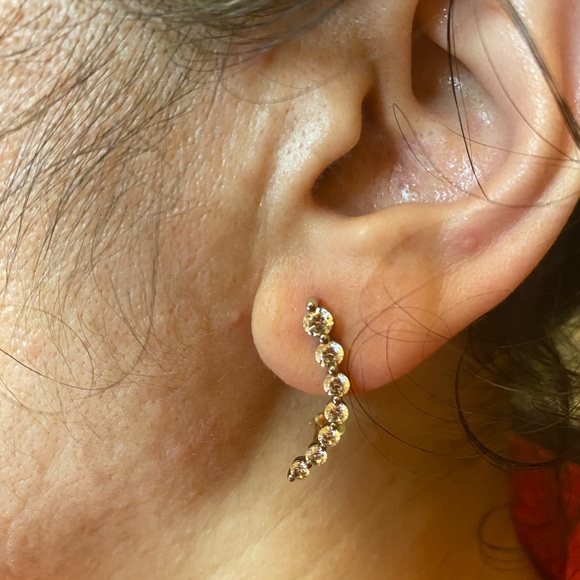 Earrings Journey SS 925 Zirconium - Picture 2 of 2